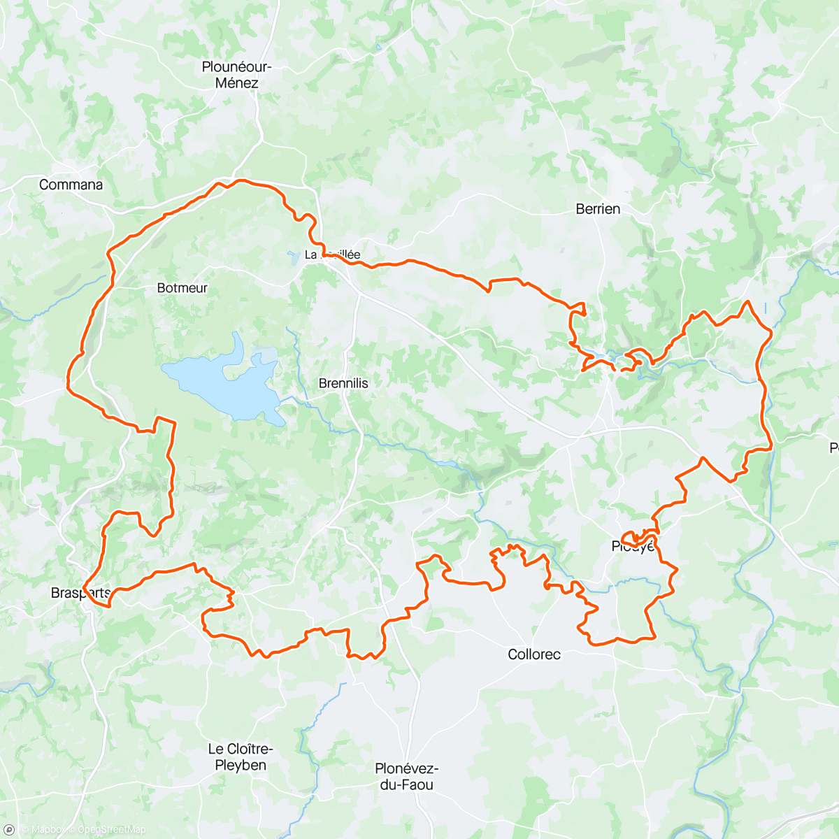 Mapa de la actividad, Roch des monts d’arrée