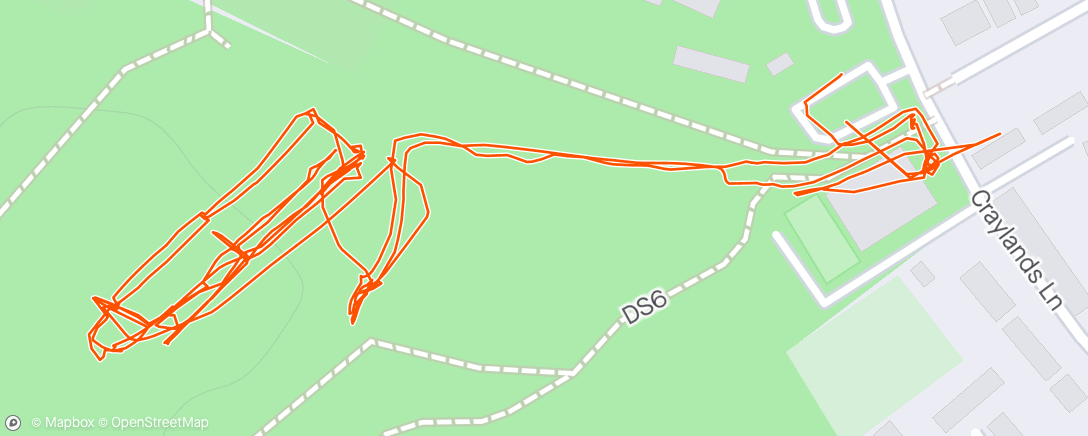 Map of the activity, SHP junior parkrun course set-up and training a new barcode scannerer