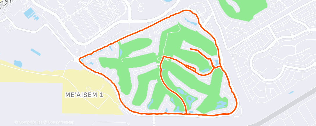 Map of the activity, 75’ to finish off 2025