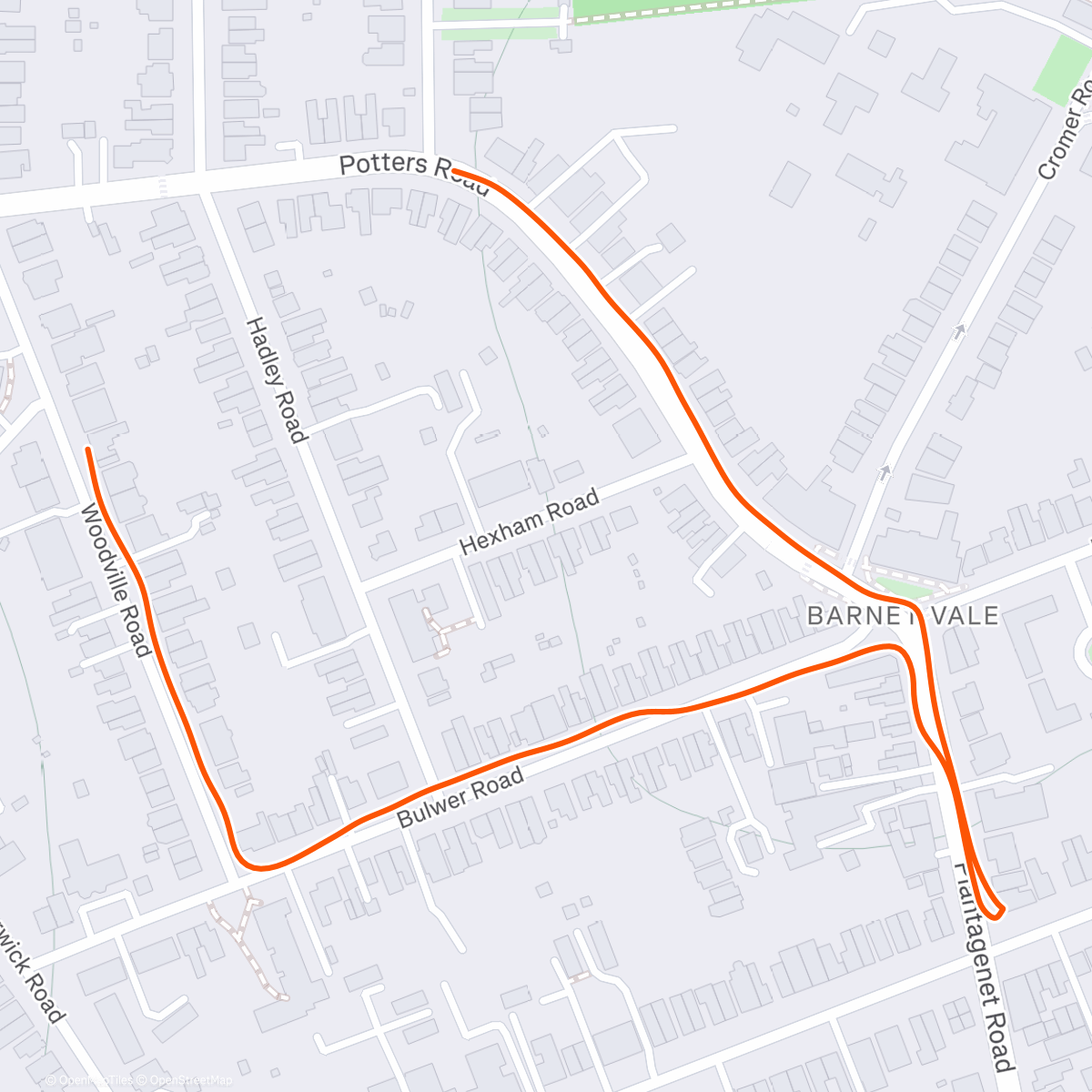 Map of the activity, Lunch Walk