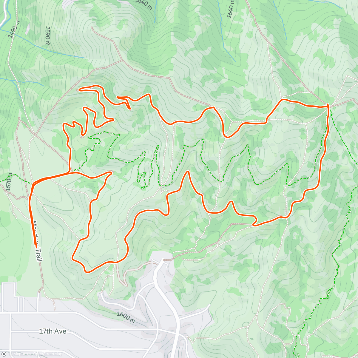 Map of the activity, Dirt church