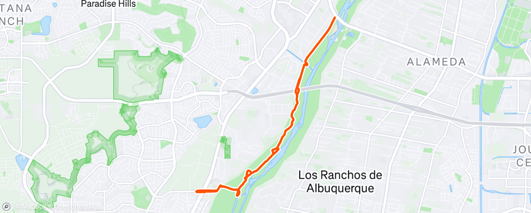 Map of the activity, Morning Run