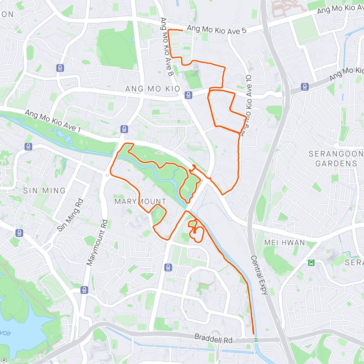 Map of the activity, Recovery Run four days after the Bonn Marathon