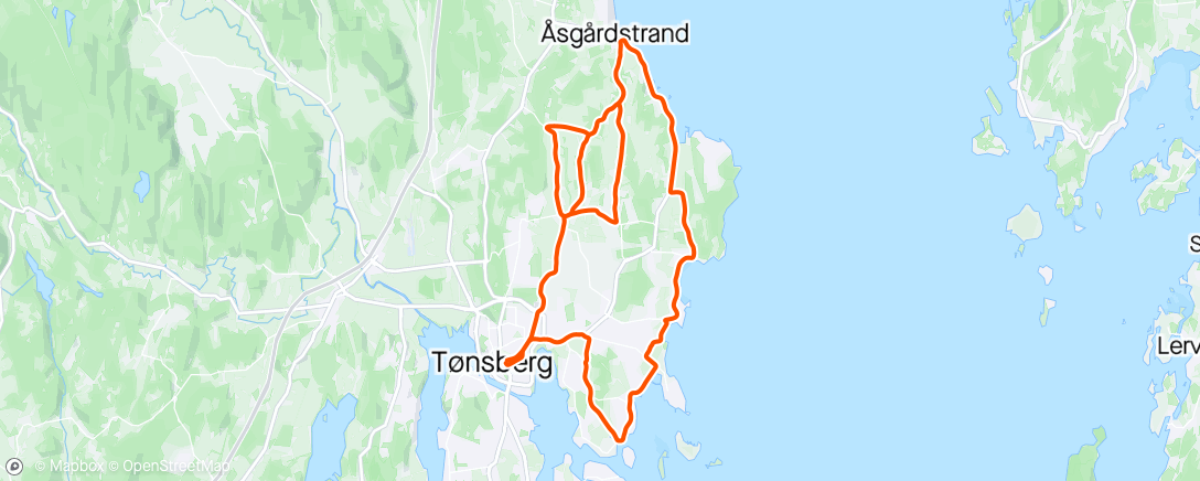 Karte der Aktivität „Åsgårdstrand+Osebergrunden”