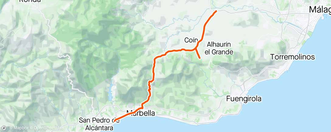 Map of the activity, FulGaz - IRONMAN 70.3 Marbella