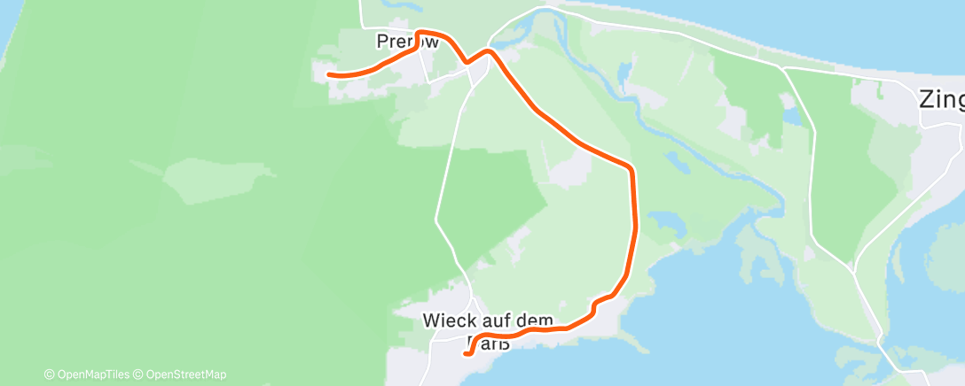 Карта физической активности (Afternoon Ride)