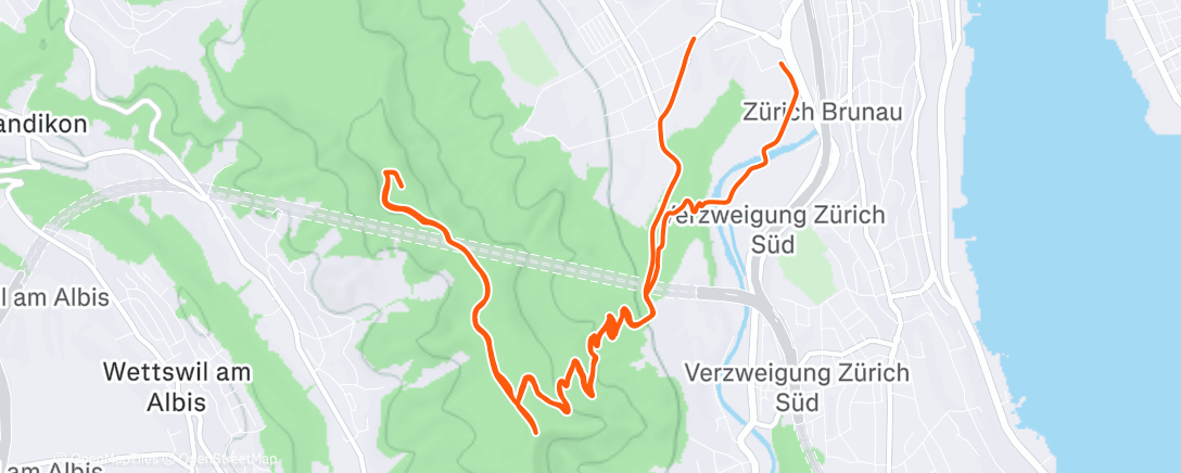 Map of the activity, Afternoon Ride
