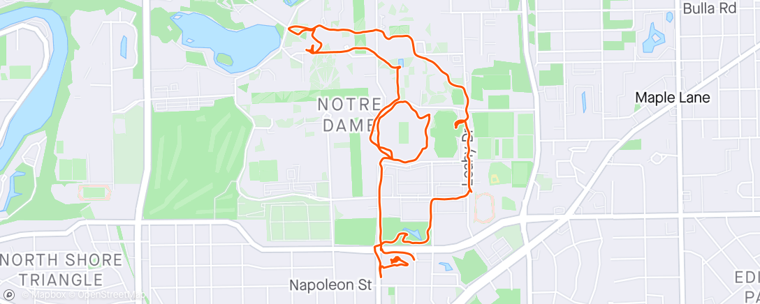 Map of the activity, Notre Dame Walk