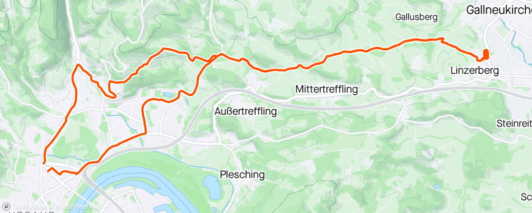 Карта физической активности (MTB, Evening Ride)