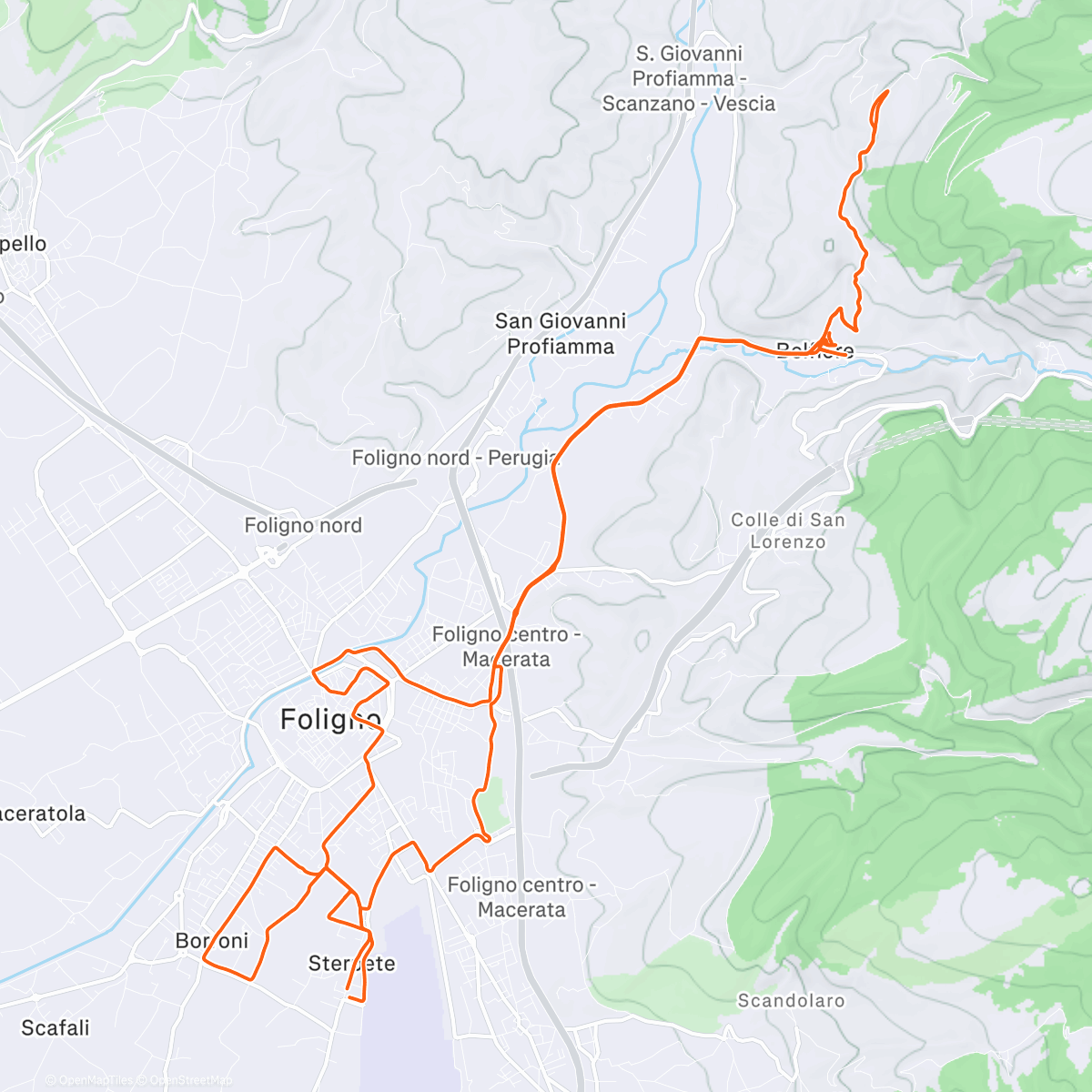 Map of the activity, Giretto relax