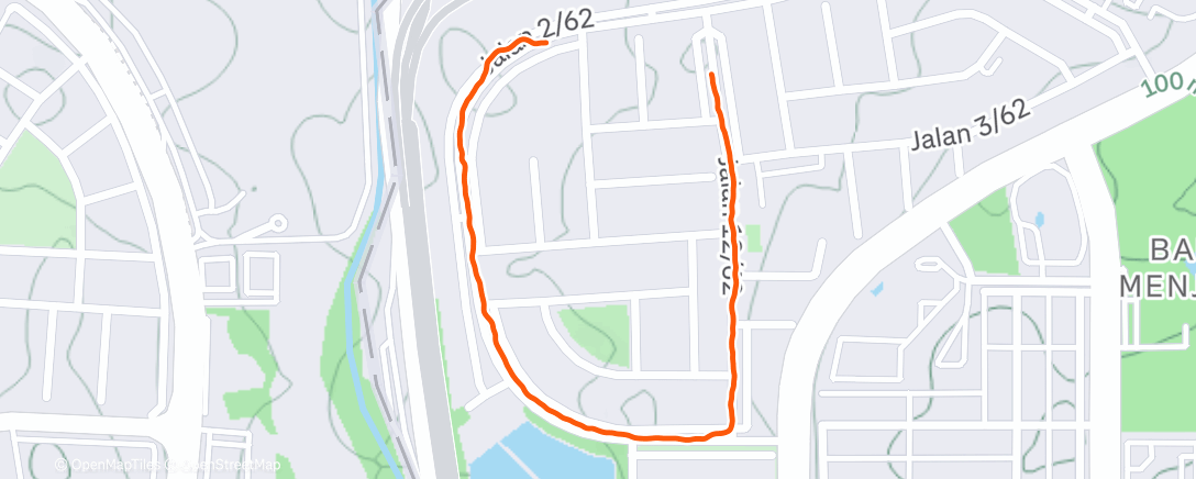 Map of the activity, Outdoor walk