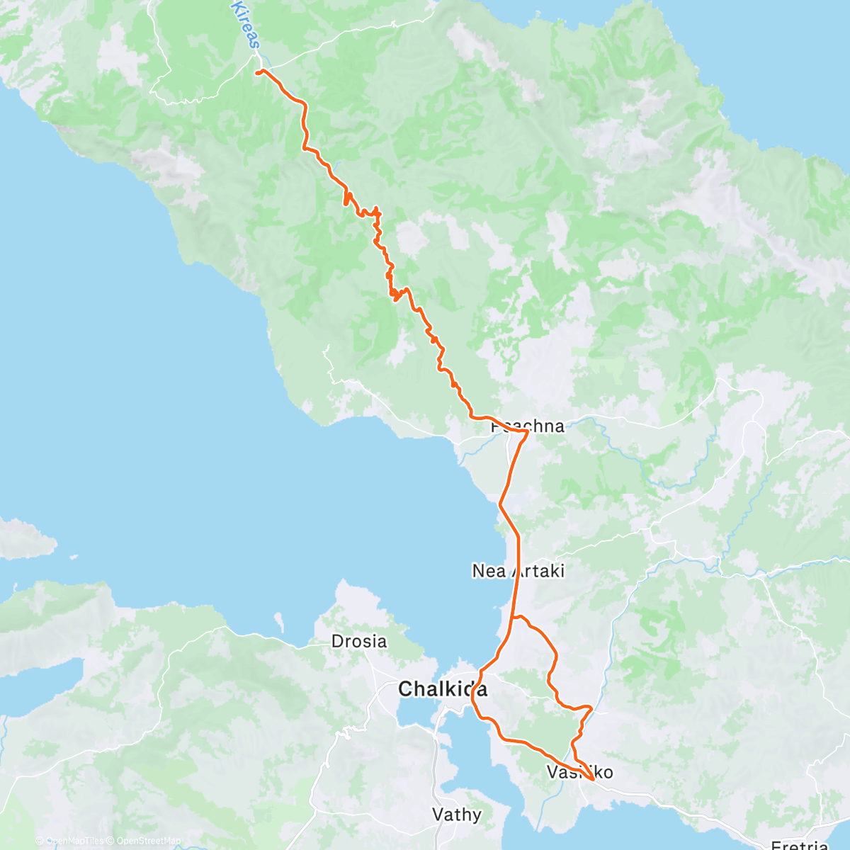 Карта физической активности (Morning Ride)