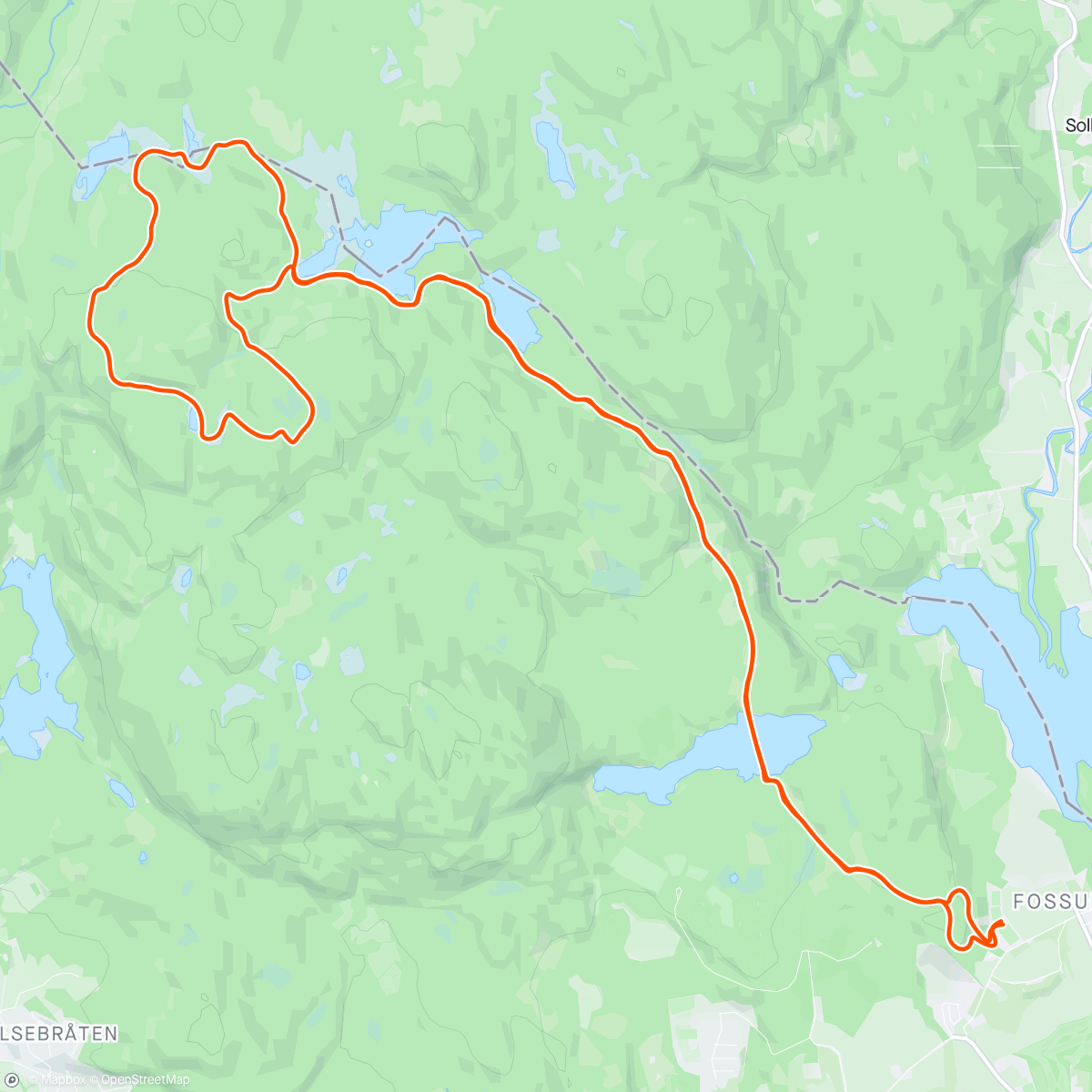 Map of the activity, Tjæregras
