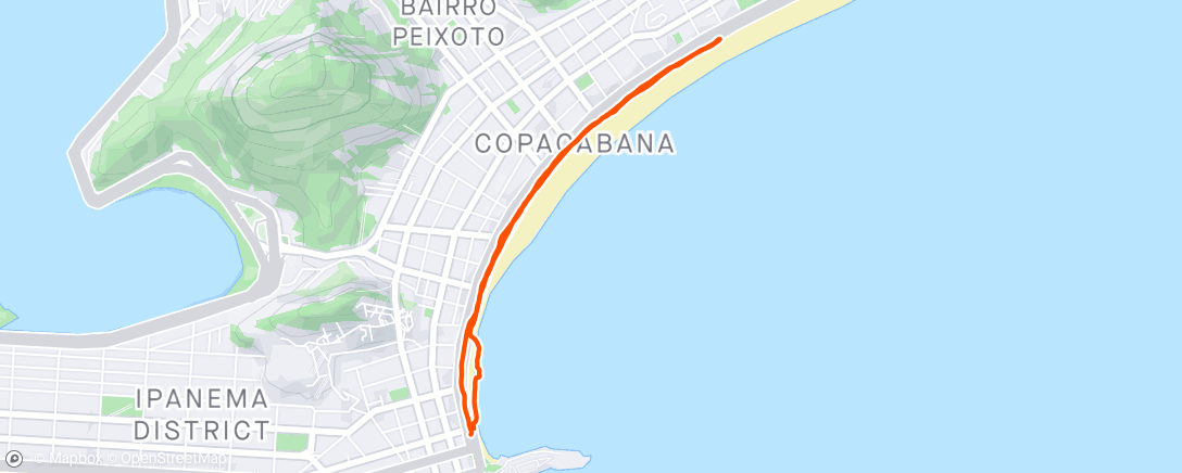 Map of the activity, Beste spot van 2024: Copacabana 🇧🇷