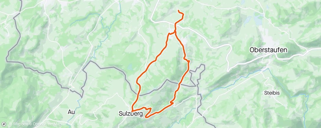 Map of the activity, Pizzafahrt nach Sulzberg