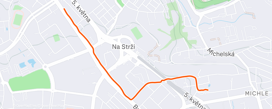 Map of the activity, Morning Walk