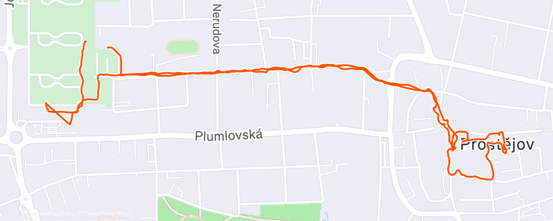 Map of the activity, Afternoon Walk