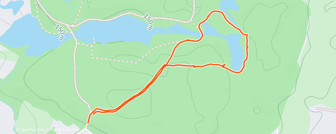 Map of the activity, Morning Walk