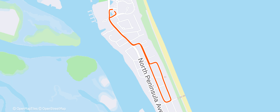 Map of the activity, Morning Walk