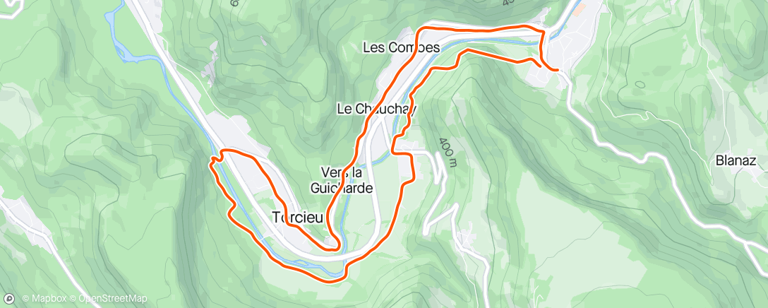 Mapa de la actividad, Afternoon Run