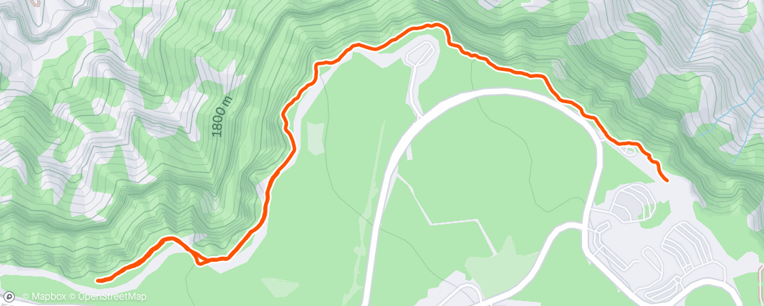 Map of the activity, Afternoon Hike