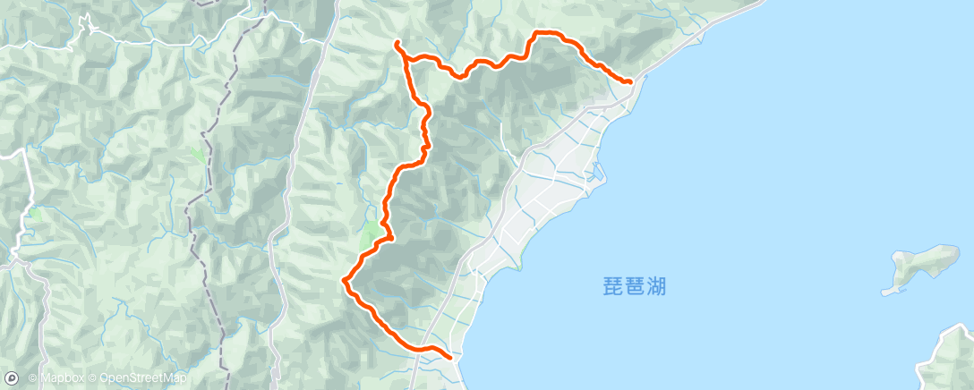 アクティビティ「武奈ヶ岳～比良縦走」の地図