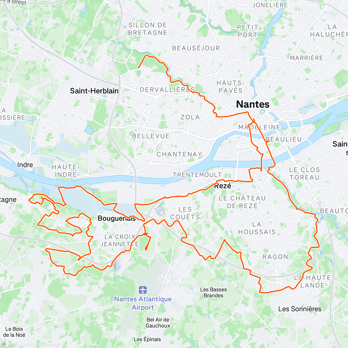 Map of the activity, Gravel