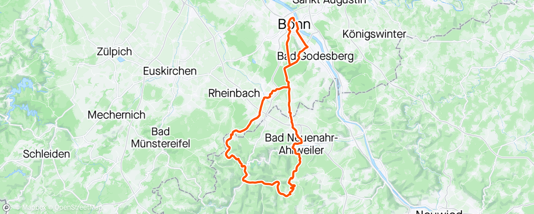 Map of the activity, Eifeln