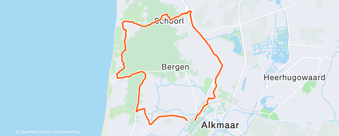 Map of the activity, Terug in de kou😴