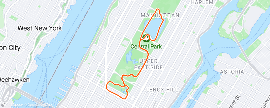 Map of the activity, Zwift - Cadence Pyramid in New York
