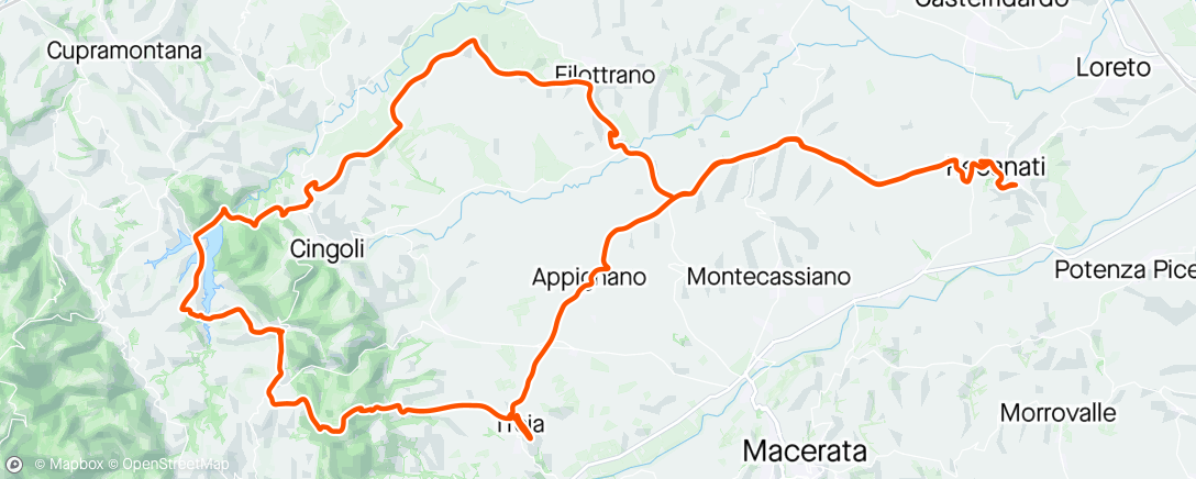 Map of the activity, Allenamento pomeridiano