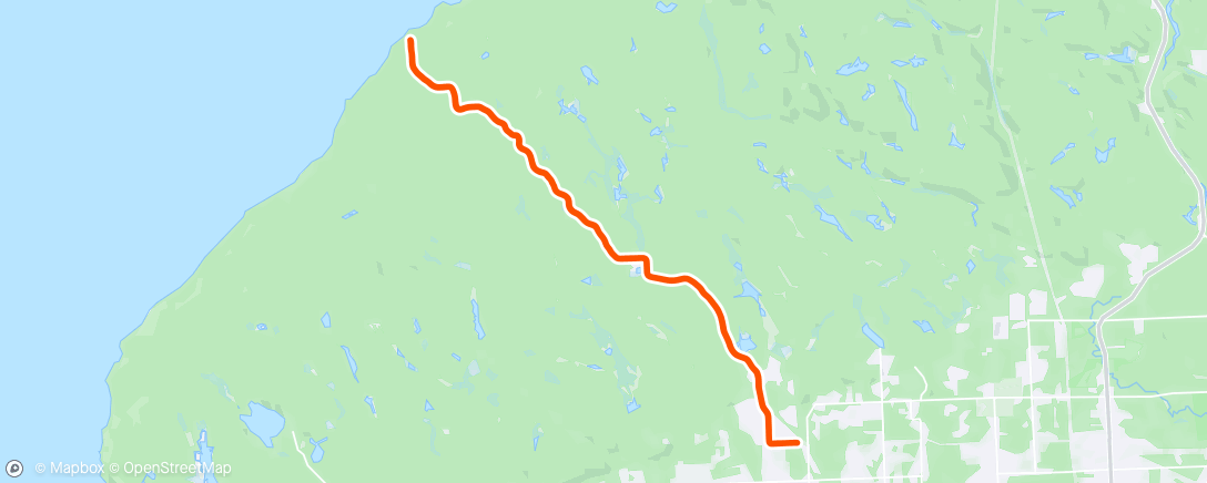 Mapa de la actividad, Red Rock gravel race