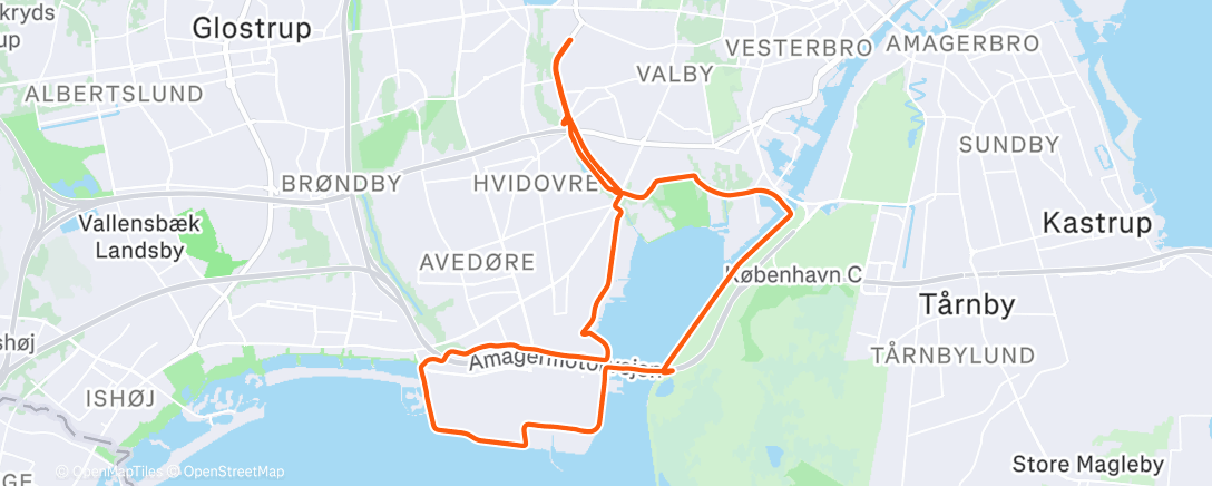 Map of the activity, Lunch Ride