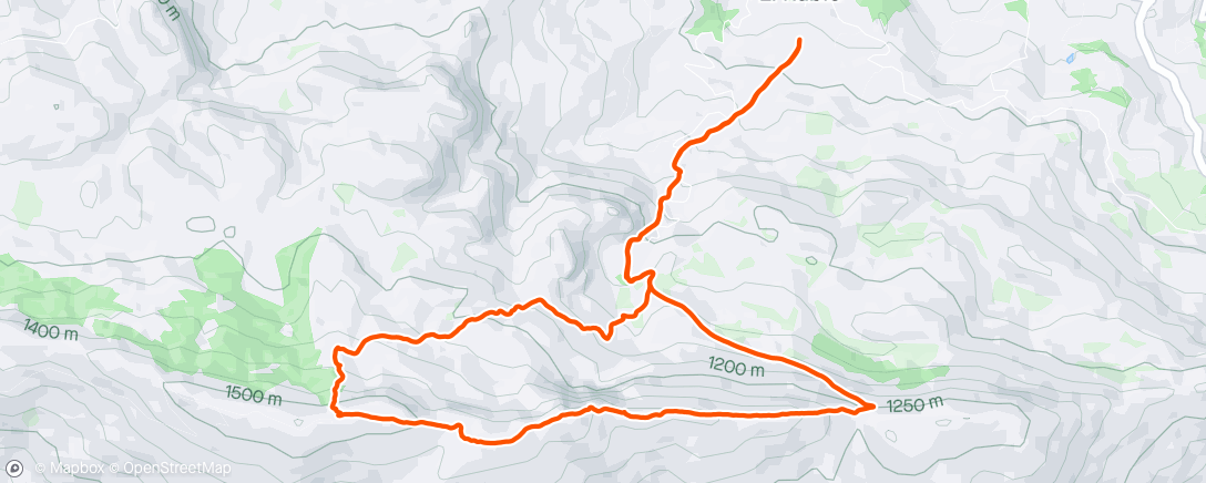 Map of the activity, Día de ruta por Aitana