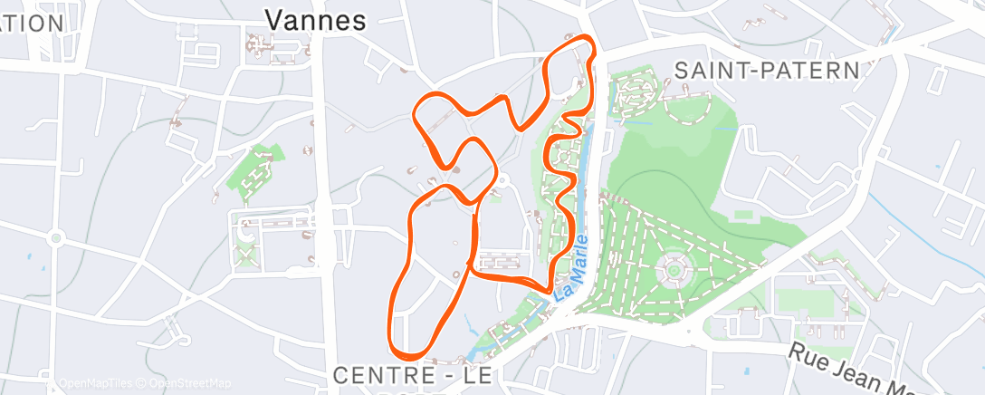 Карта физической активности (Corrida de vannes 🥉)