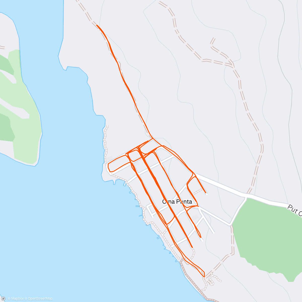 Mapa de la actividad (Malo morske aktivacije)