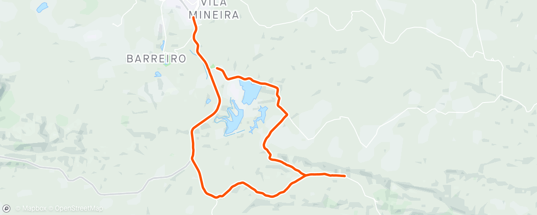 Mapa da atividade, Pedalada de mountain bike na hora do almoço