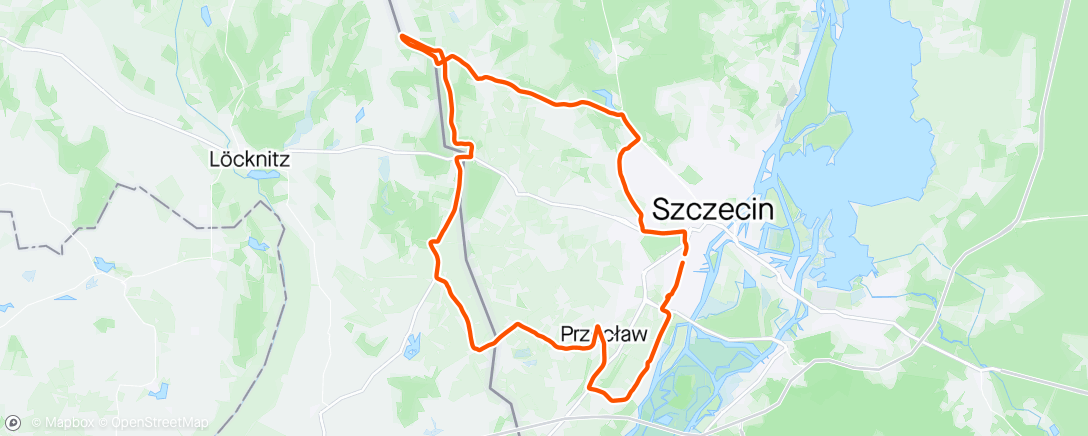 Map of the activity, Afternoon Gravel Ride