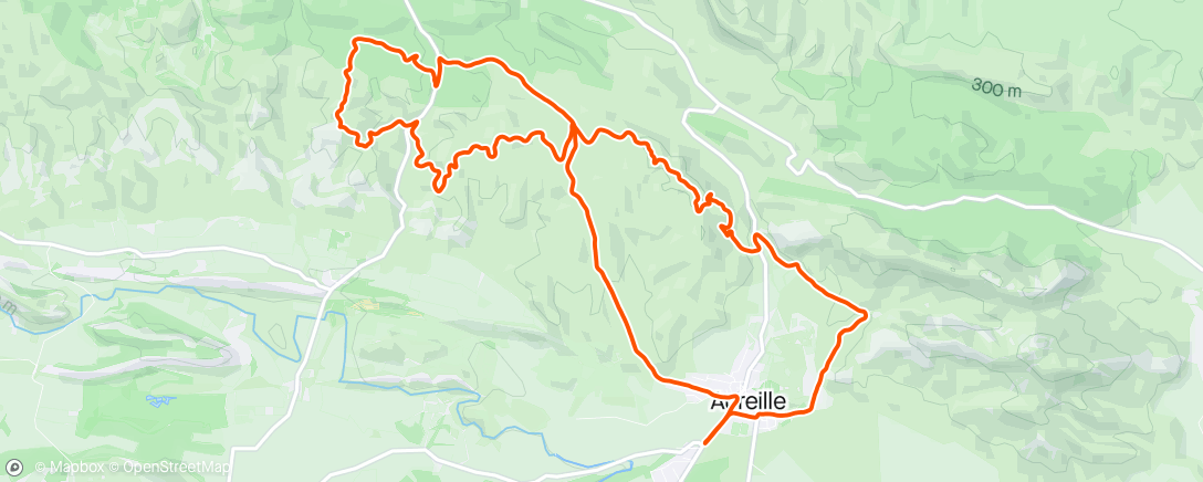 Mappa dell'attività Trail le matin