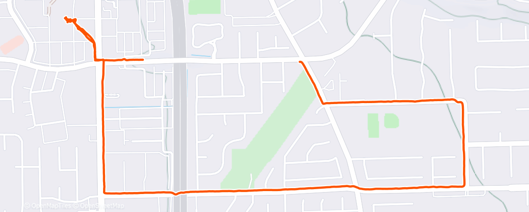 Map of the activity, Afternoon Walk