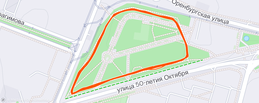 Map of the activity, Morning Run