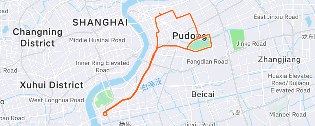 Карта физической активности (午后骑行)