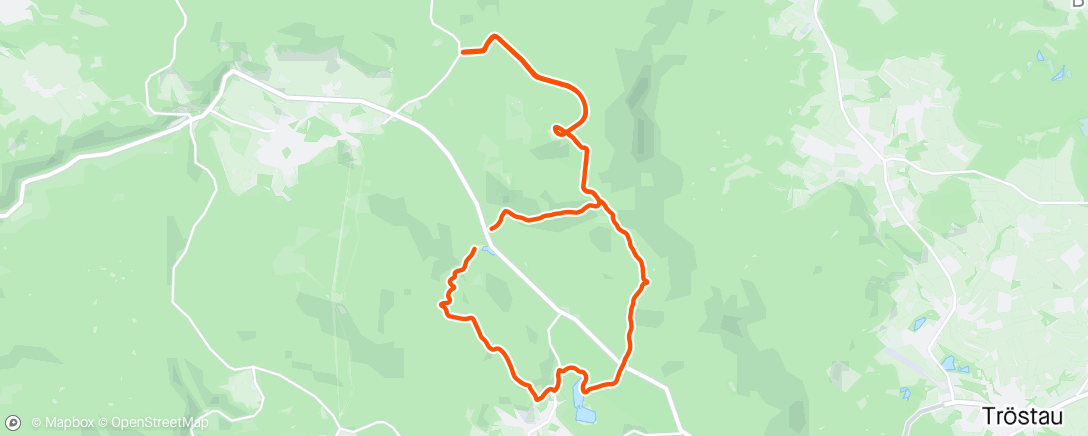 Map of the activity, Up - down - trails