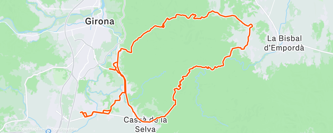 活动地图，Morning Mountain Bike Ride