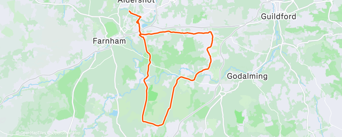 Карта физической активности (Afternoon Ride)