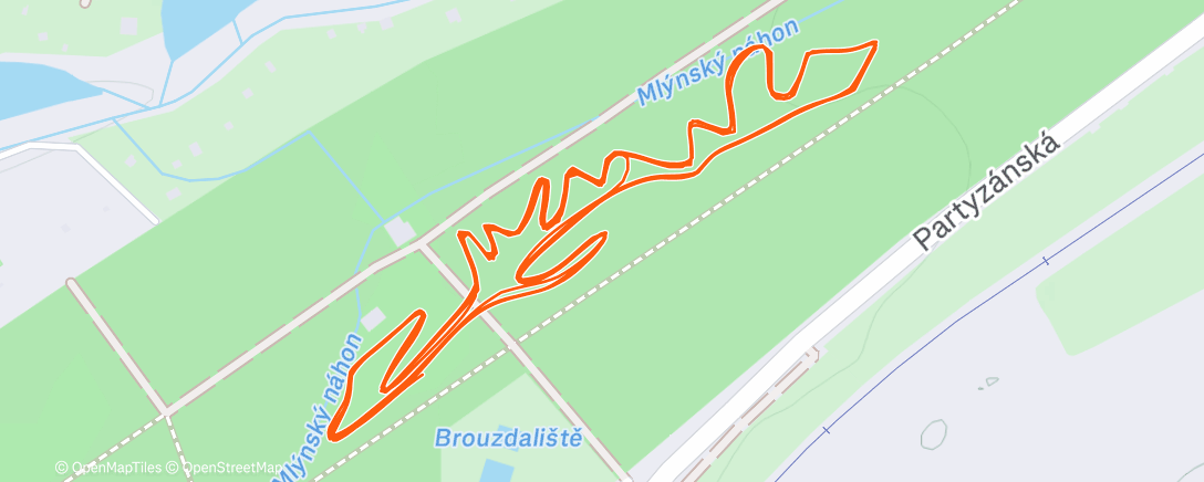 Map of the activity, Mčr kros