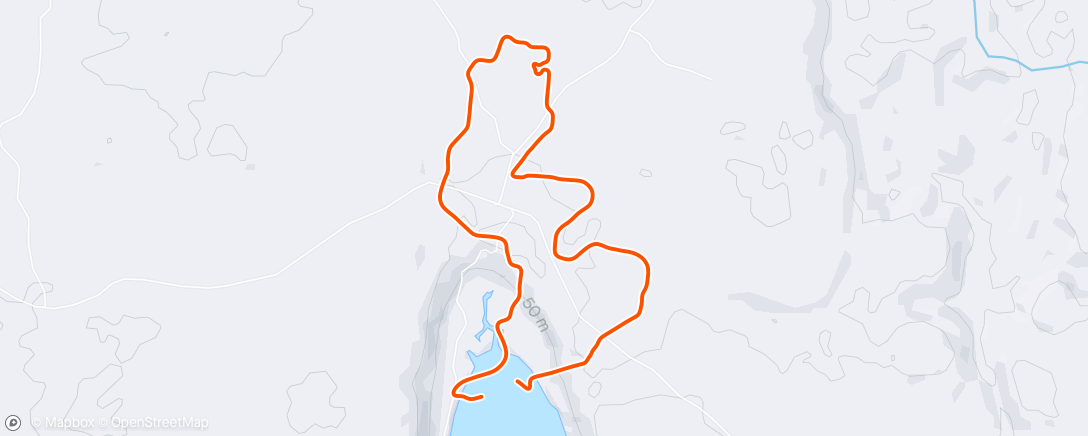 Mapa da atividade, Zwift - Electric Loop in Makuri Islands