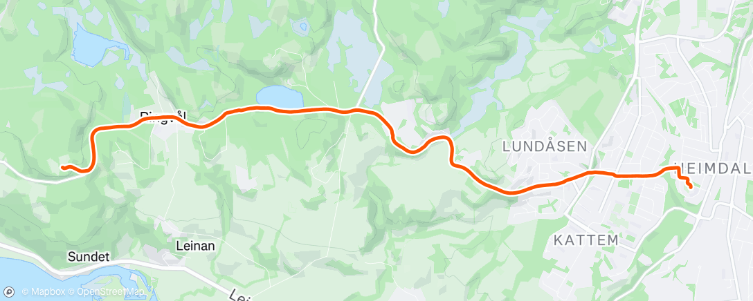 Map of the activity, Night Run