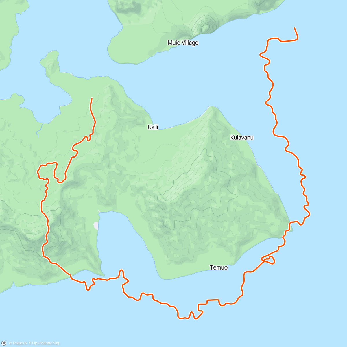 Mapa da atividade, Zwift - Long Tempo Intervals in Watopia