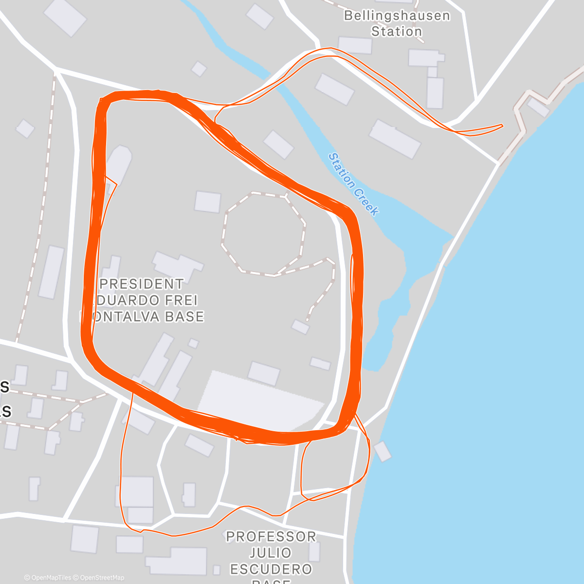 Map of the activity, Maratón acompañando récord mundial de Ironman